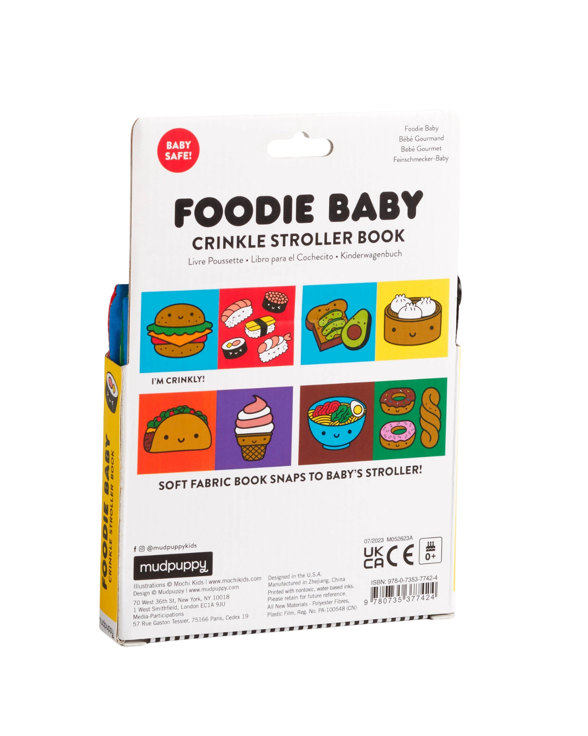 Foodie Baby Crinkle Stroller Book Baby Toys Chronicle Books