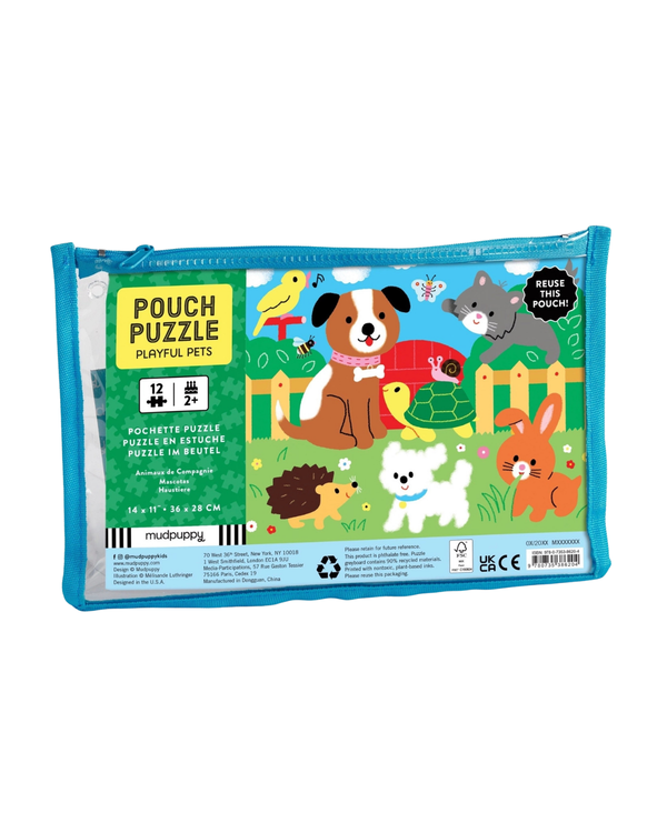 Play Pets 12 Piece Pouch Puzzle Games & Puzzles Chronicle Books