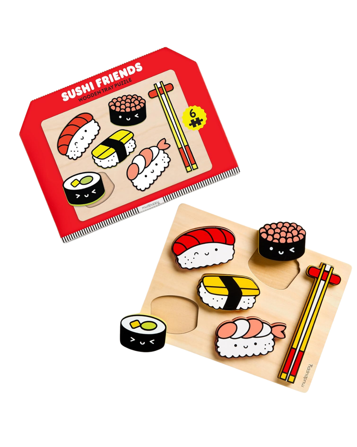 Sushi Friends Wooden Puzzle Games & Puzzles Chronicle Books