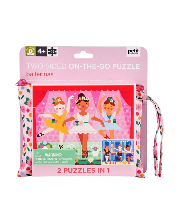 Two Sided On-The-Go Ballerina Puzzle Games & Puzzles Chronicle Books