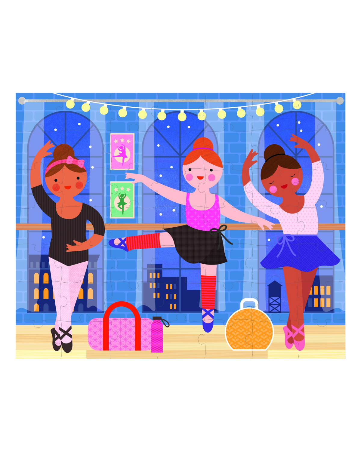 Two Sided On-The-Go Ballerina Puzzle Games & Puzzles Chronicle Books