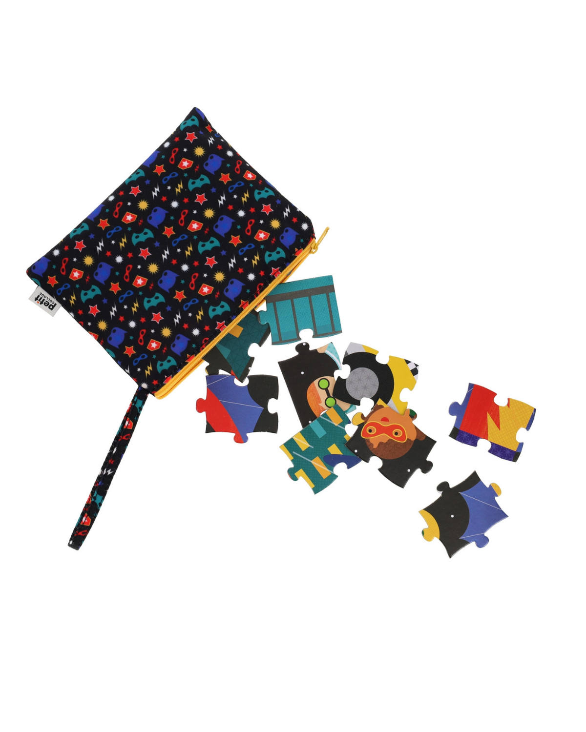 Two Sided On-The-Go Superhero Puzzle Games & Puzzles Chronicle Books