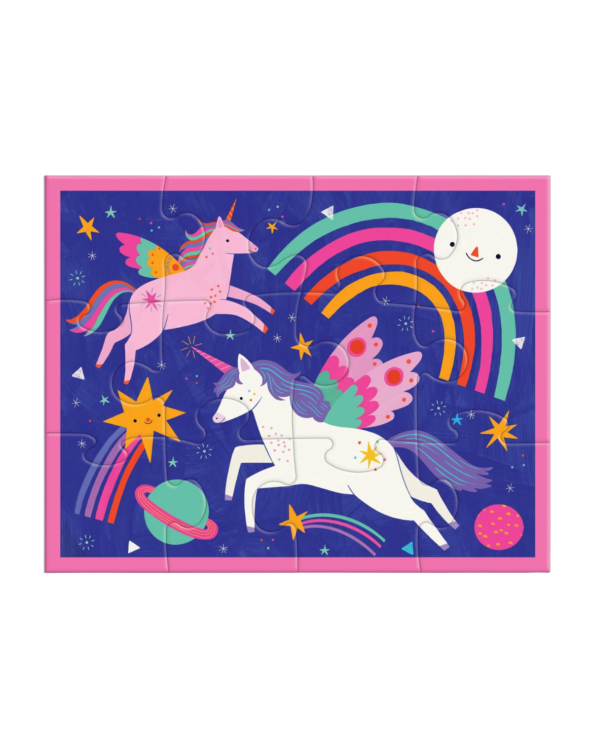 Unicorn Magic 12 Piece Pouch Puzzle Games & Puzzles Chronicle Books
