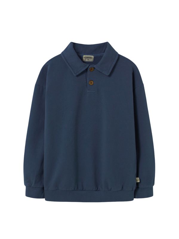 Navy Polo Sweatshirt Sweatshirts Cozmo Navy 2Y