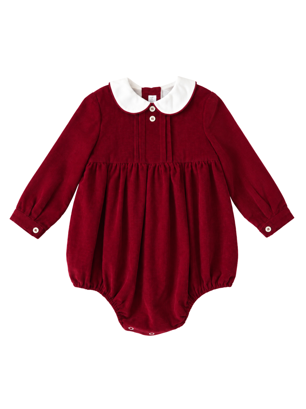 Alex Corduroy Romper Rompers Danrie x Amaia London Winter Red 6M