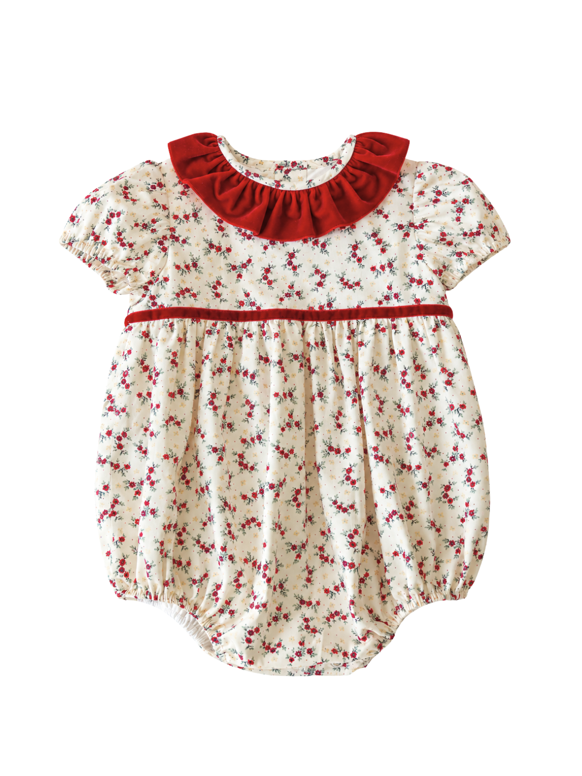 Winter Berry Romper Rompers Danrie x Amaia London Winter Berry Floral 6M