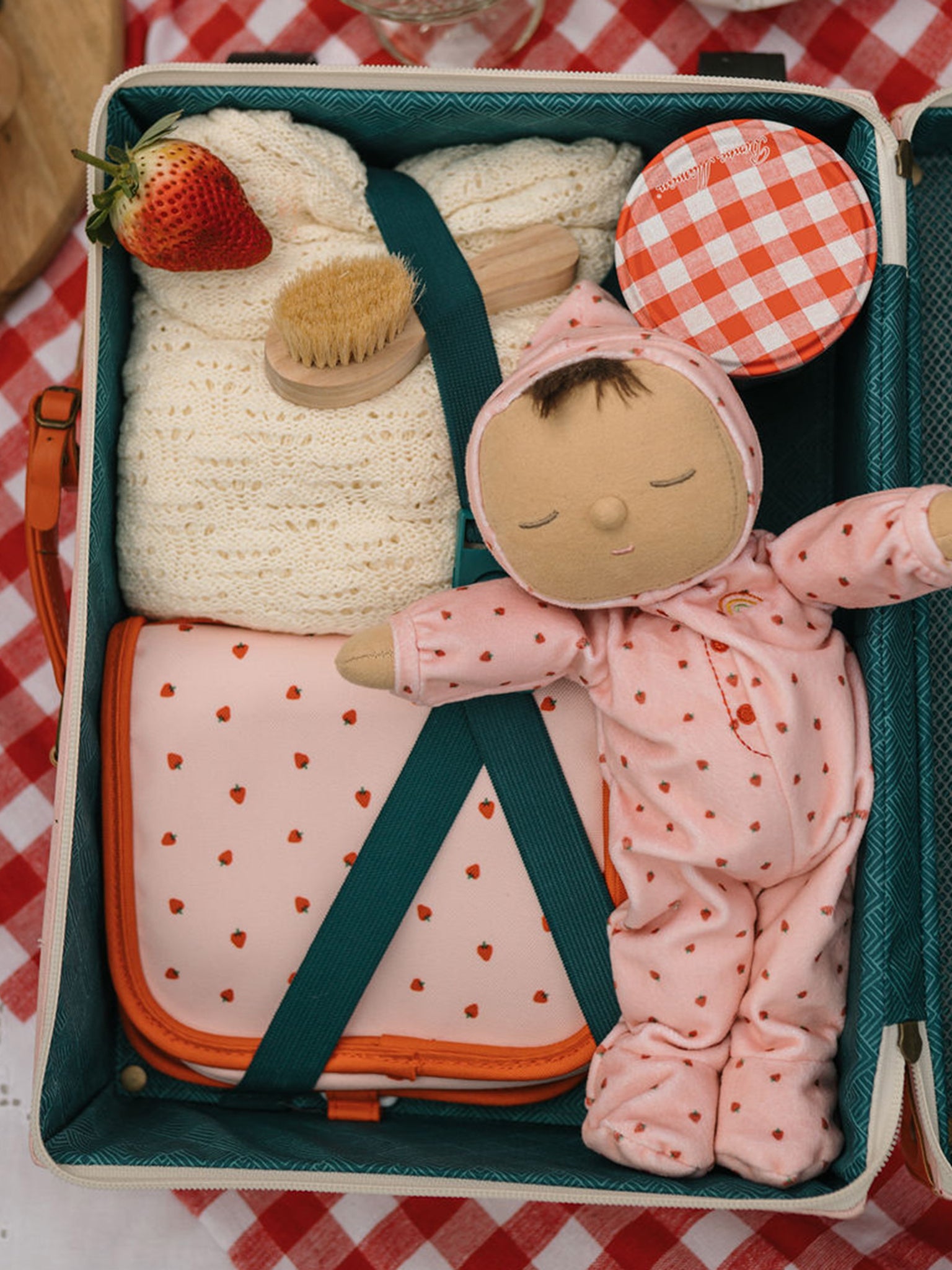 Dozy Dinkum Pip - Strawberry Pretend Play Dinkum Dolls by Olli Ella