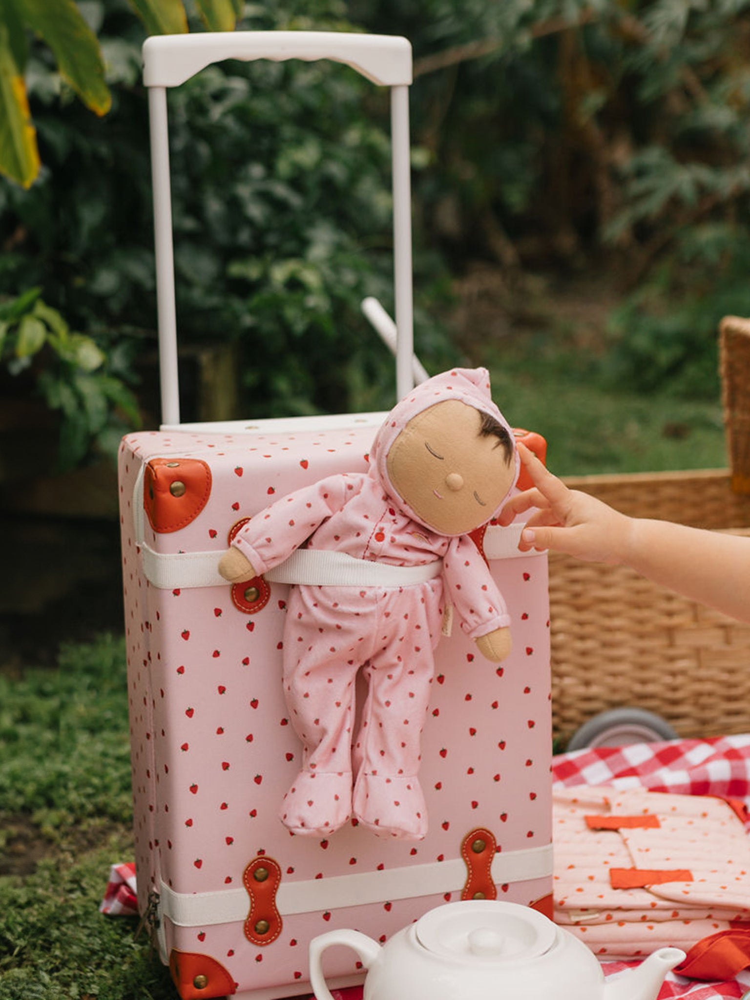 Dozy Dinkum Pip - Strawberry Pretend Play Dinkum Dolls by Olli Ella