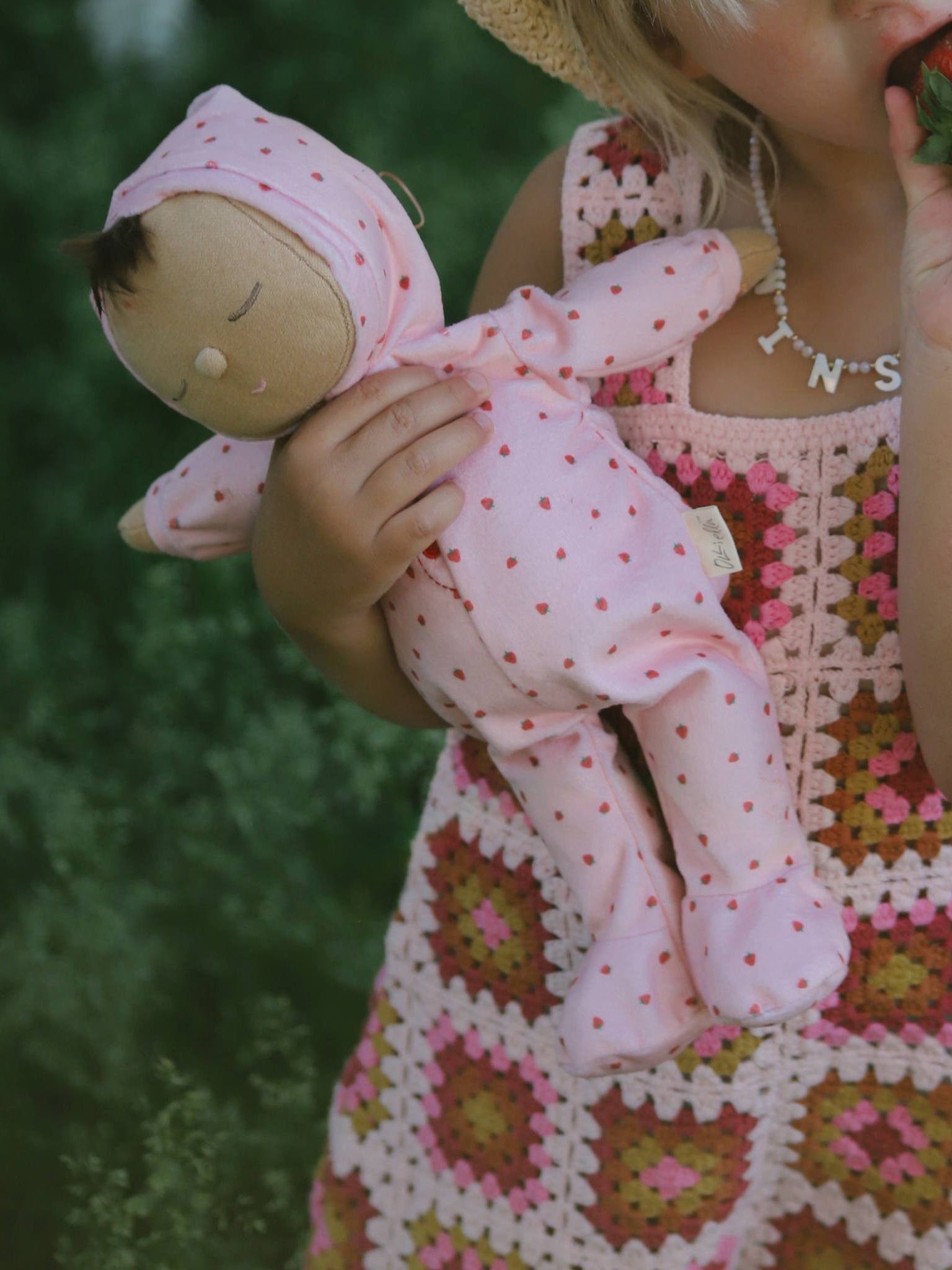 Dozy Dinkum Pip - Strawberry Pretend Play Dinkum Dolls by Olli Ella