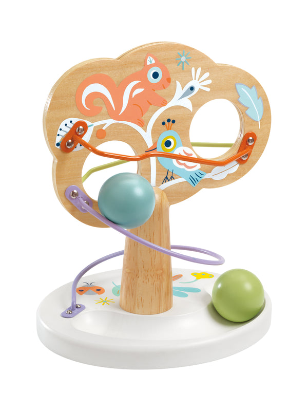 Babytree Wooden Ball Track Baby Toys Djeco   