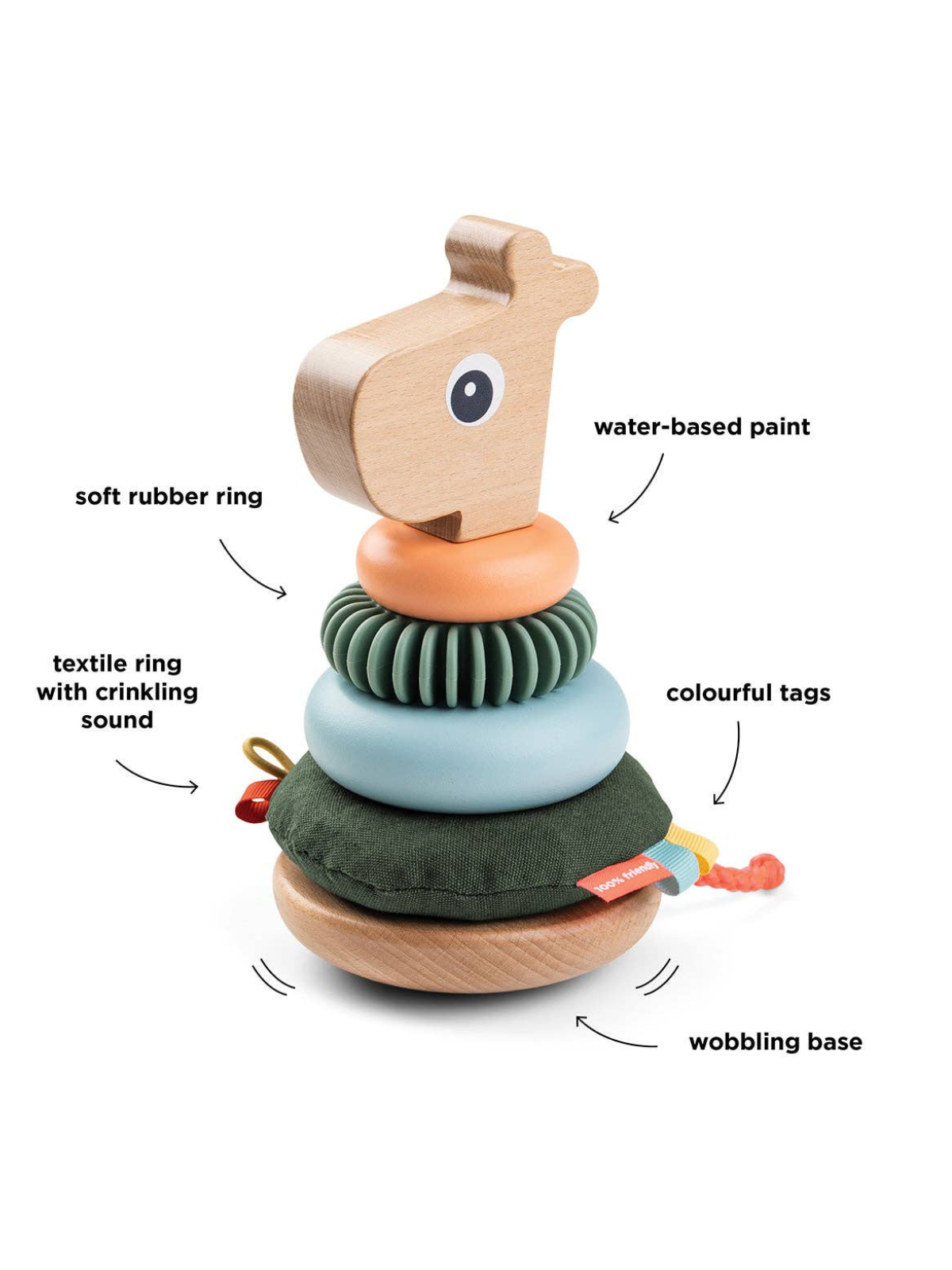 Raffi Stacking Tower Baby Toys Done by Deer