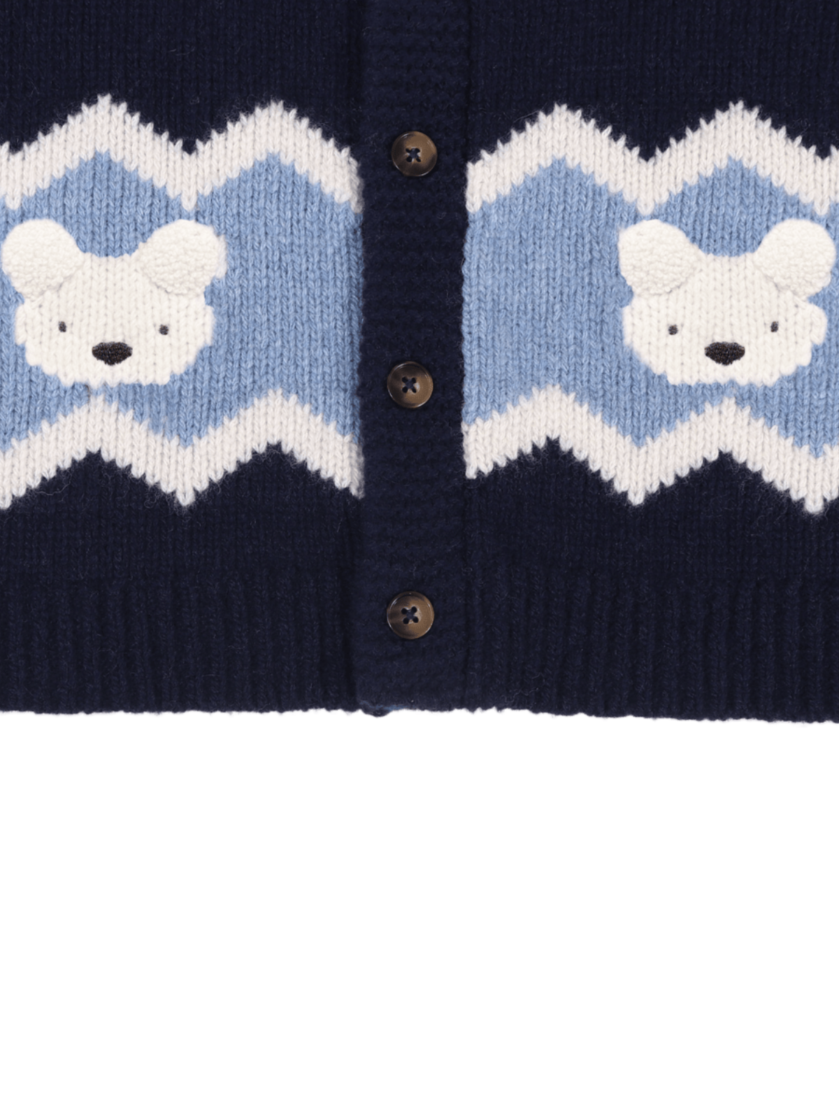 Kwinten Polar Bear Cardigan Sweaters Donsje