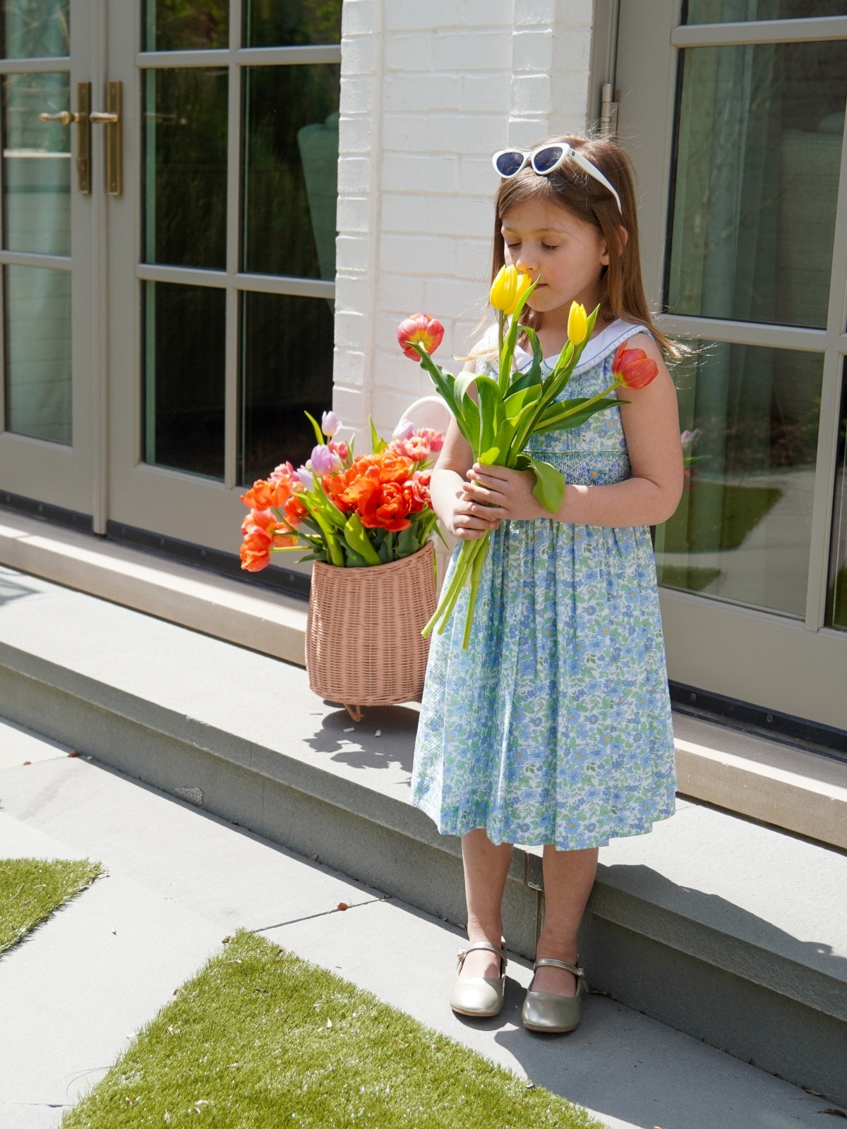 Ocean Blue Smock Dress Dresses Luli & Me
