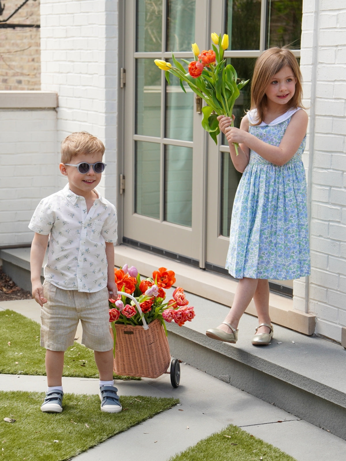 Ocean Blue Smock Dress Dresses Luli & Me