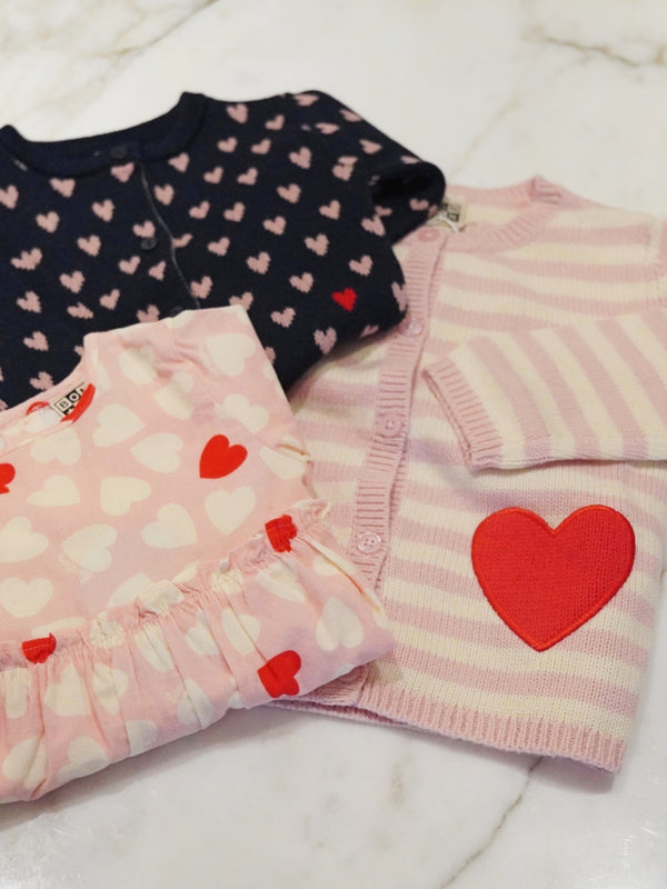 Hearts Cardigan Sweaters Bonton   