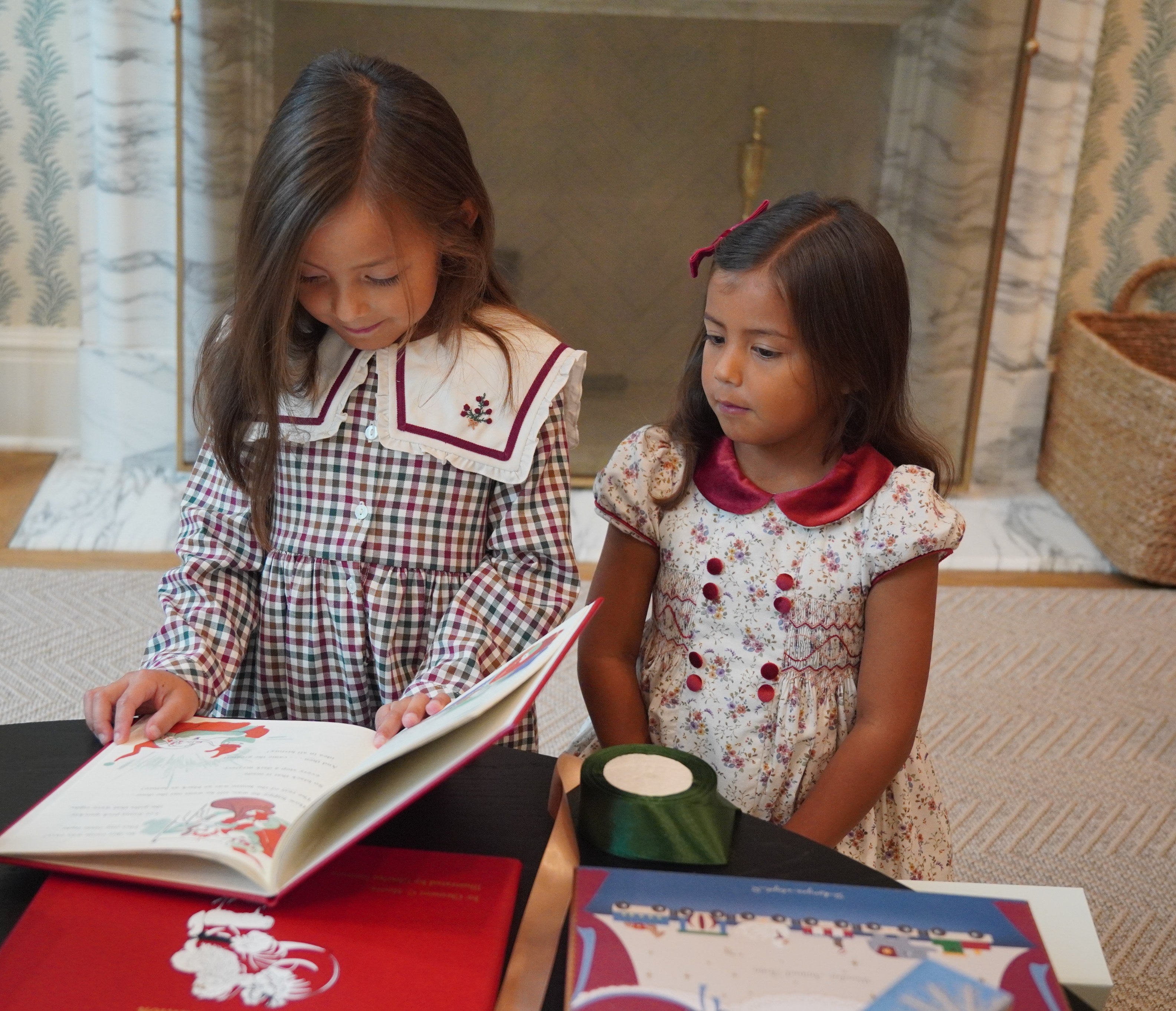 Rison Winter Bouquet Smocked Dress Dresses Kidiwi