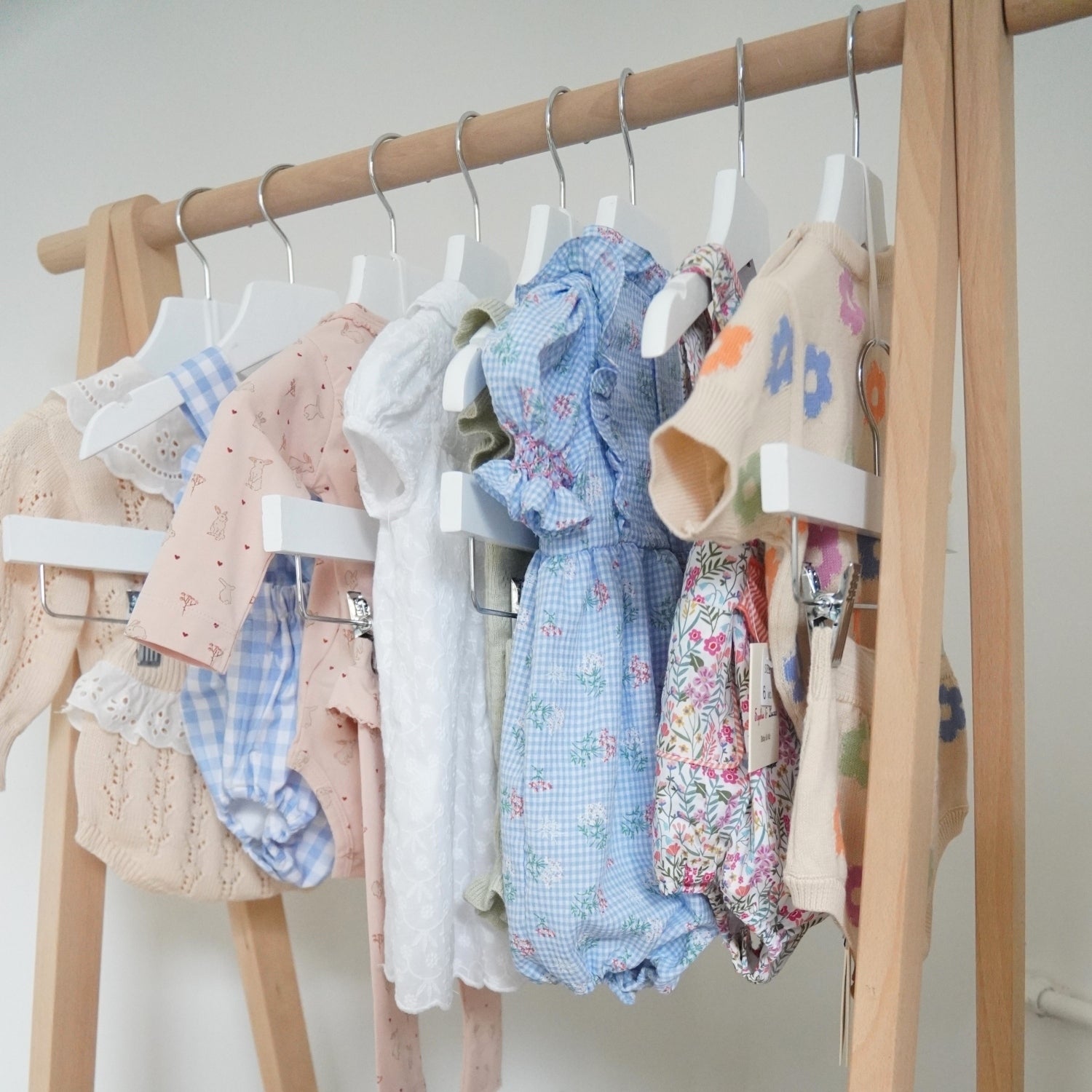 baby clothes on hanger