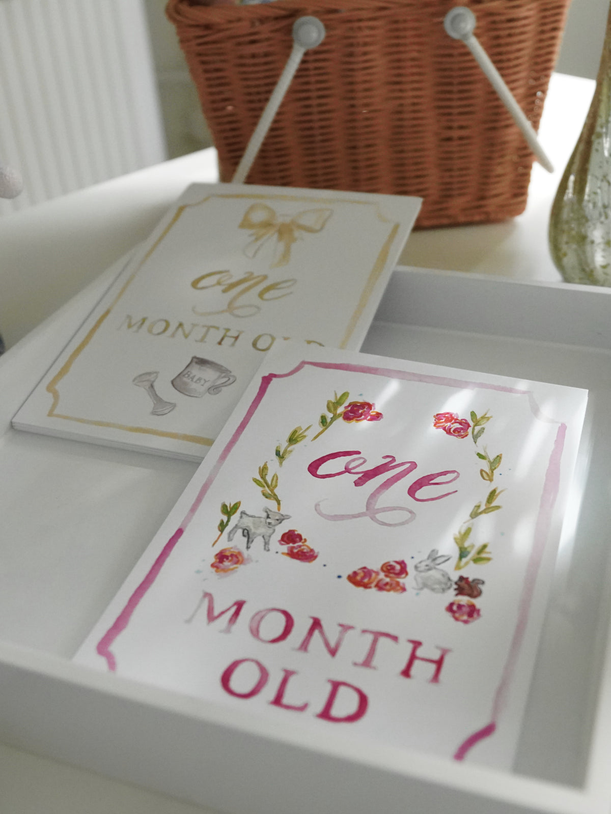 Monthly Milestone Card Set - Neutral Party Supplies Over The Moon   