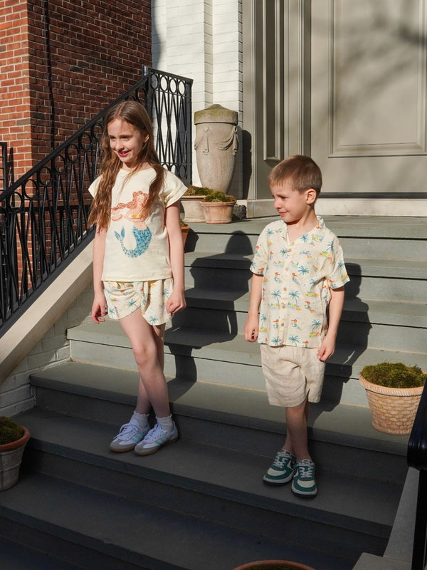 Mystical Mermaid T-Shirt & Shorts Set Sets Arsène et Les Pipelettes