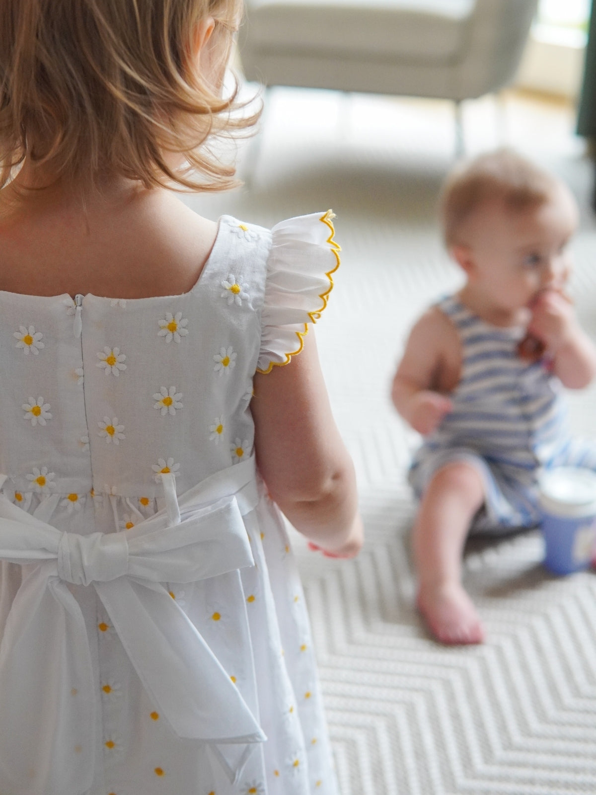 Daisies Smock Dress Dresses Luli & Me