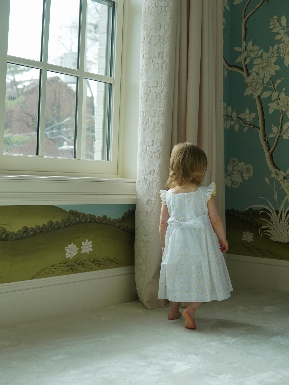 Daisies Smock Dress Dresses Luli & Me