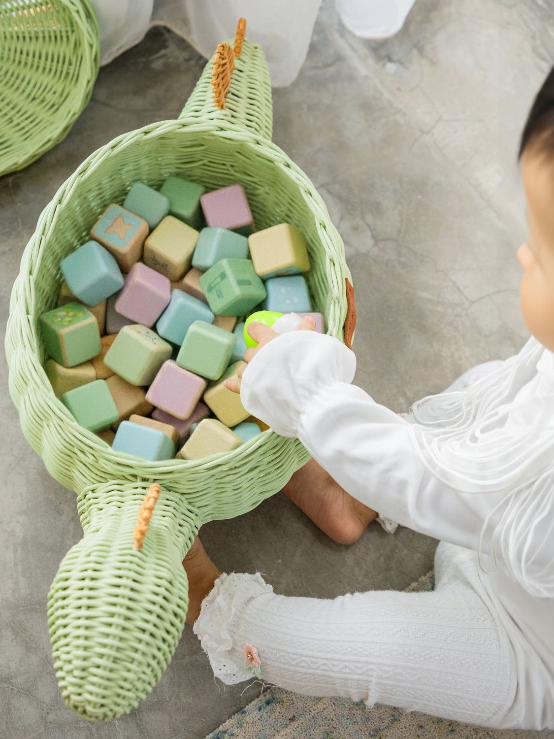 Dino Storage Basket - Medium Pretend Play Momiji