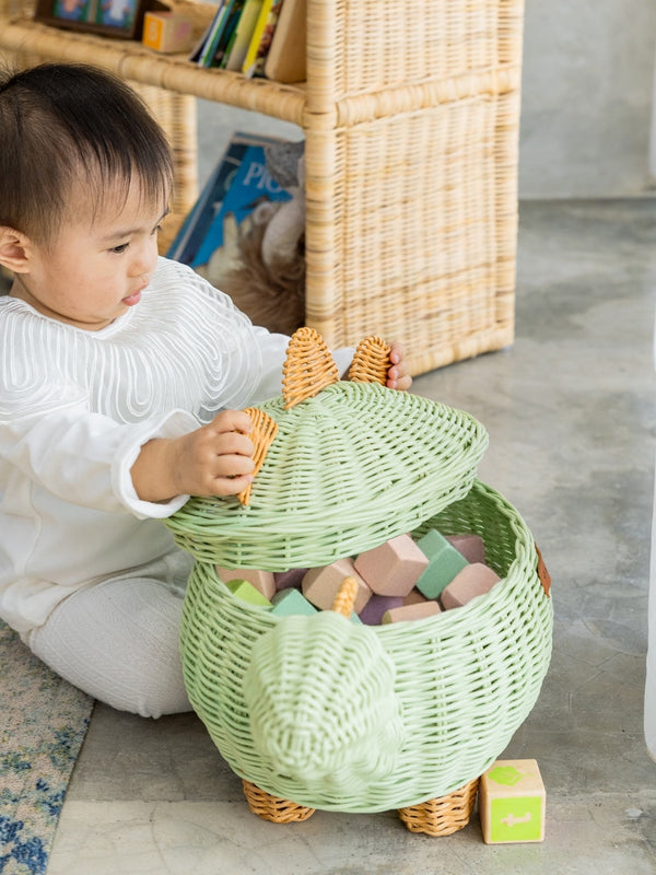 Dino Storage Basket - Medium Pretend Play Momiji