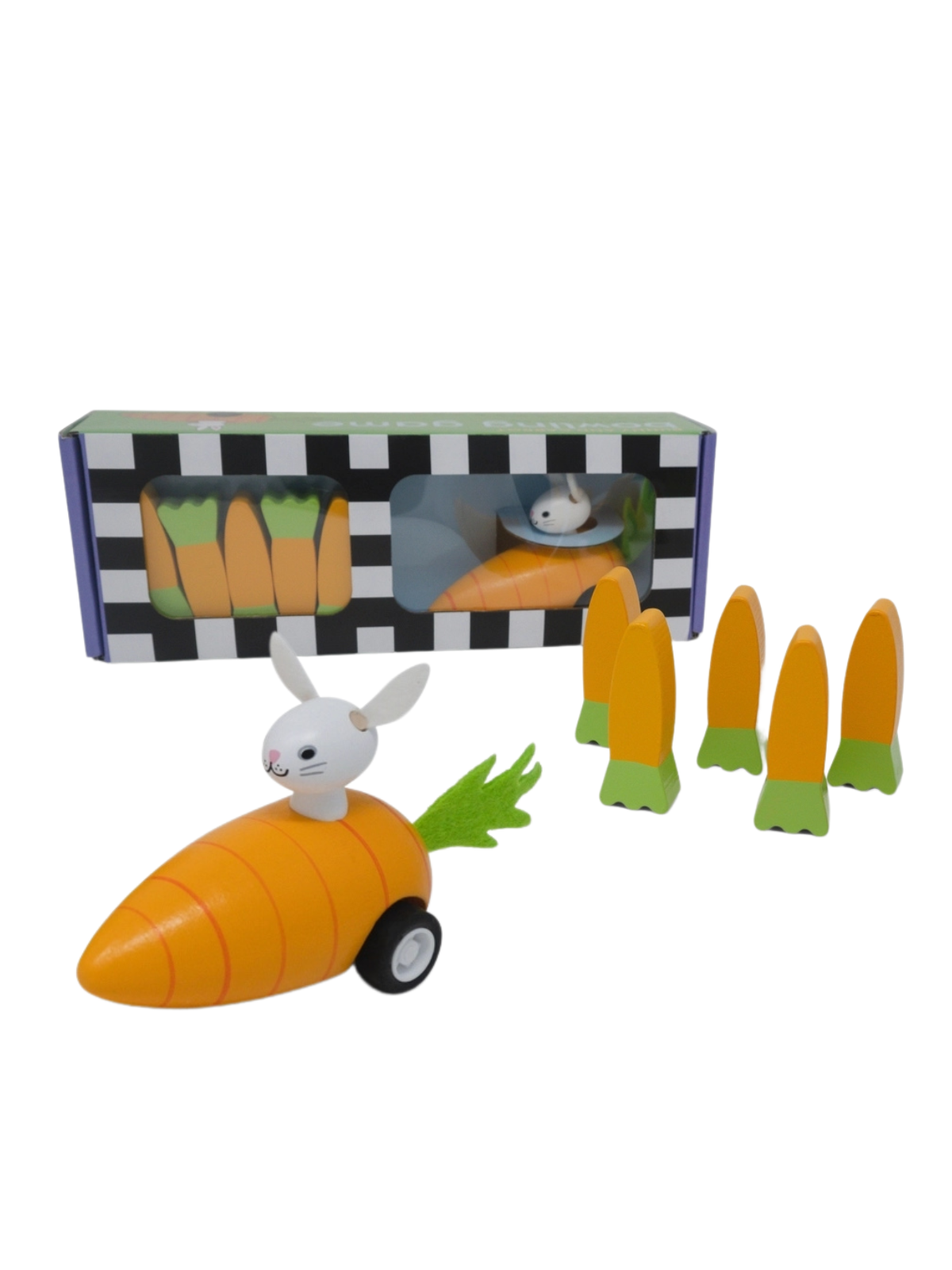 Easter Bunny & Carrot Bowling Game Vehicles Jack Rabbit Creations   