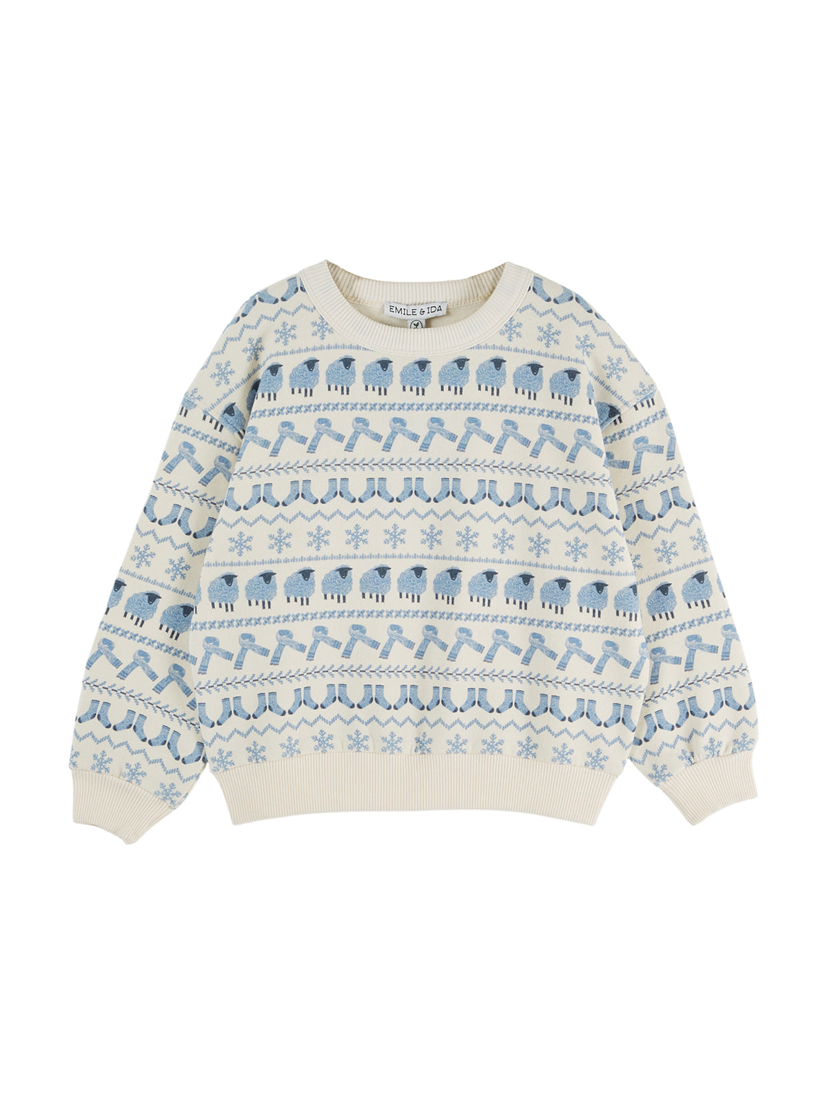 Arctic Parade Sweatshirt Sweatshirts Emile et Ida Cream 2Y