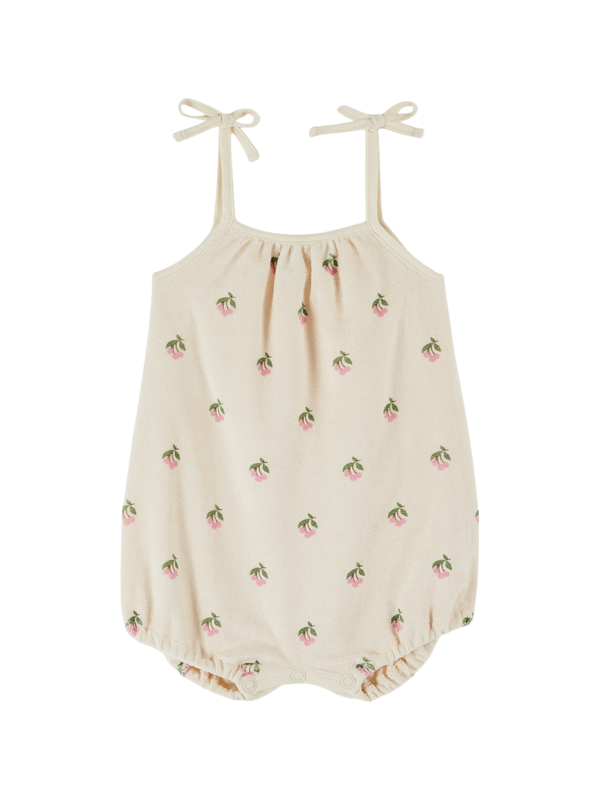 Cherry Terry Baby Romper Rompers Emile et Ida