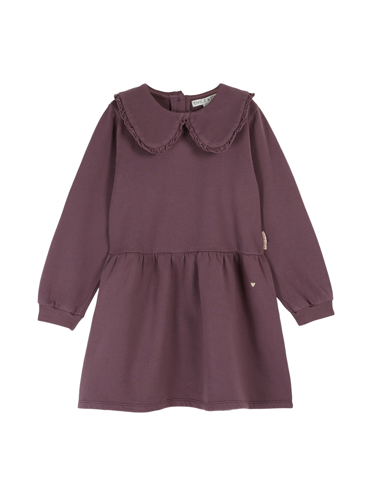 Collared Sweatshirt Dress Dresses Emile et Ida Plum 2Y 