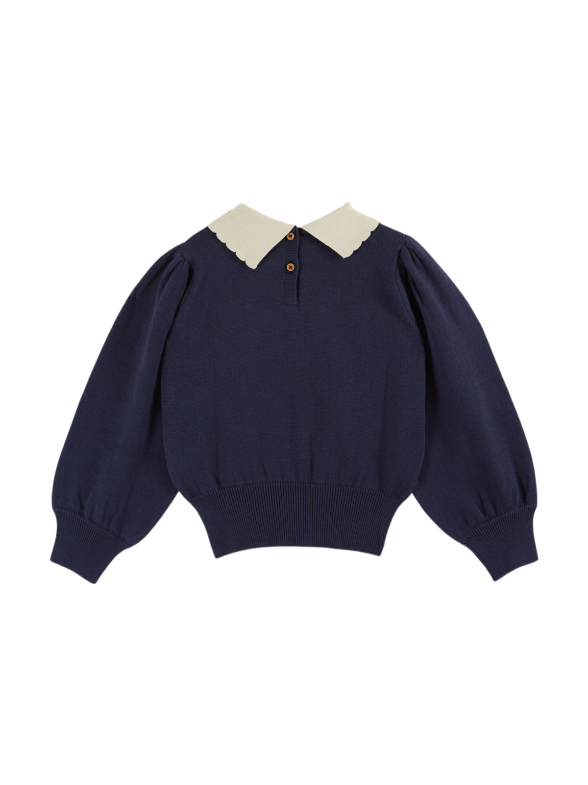 Contrast Bow Collar Sweater Sweaters Emile et Ida