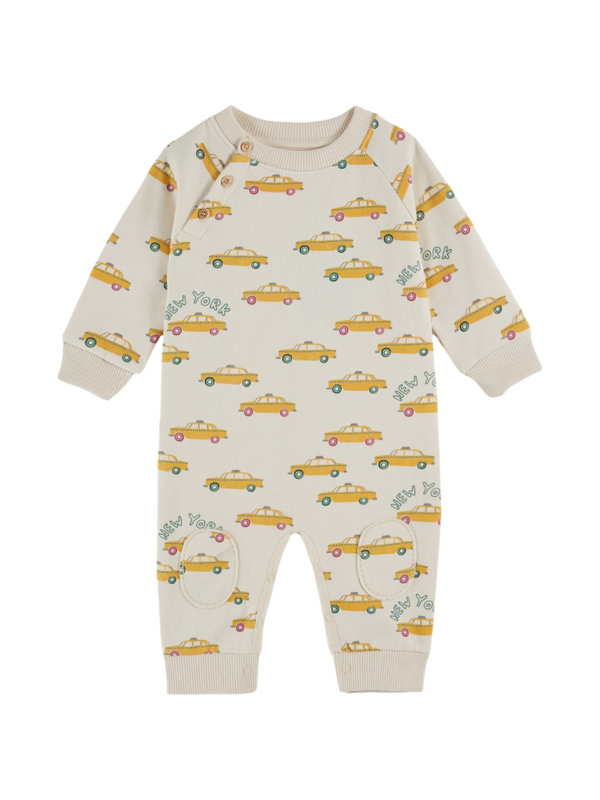 Cotton Taxi Romper Rompers Emile et Ida Ivory 3M