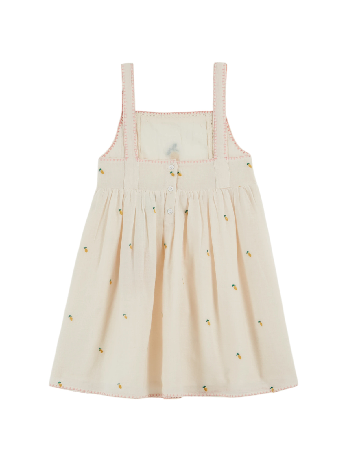 Embroidered Lemon Dress | Danrie Cream / 6Y Embroidered Lemon Dress | Danrie Cream / 6Y