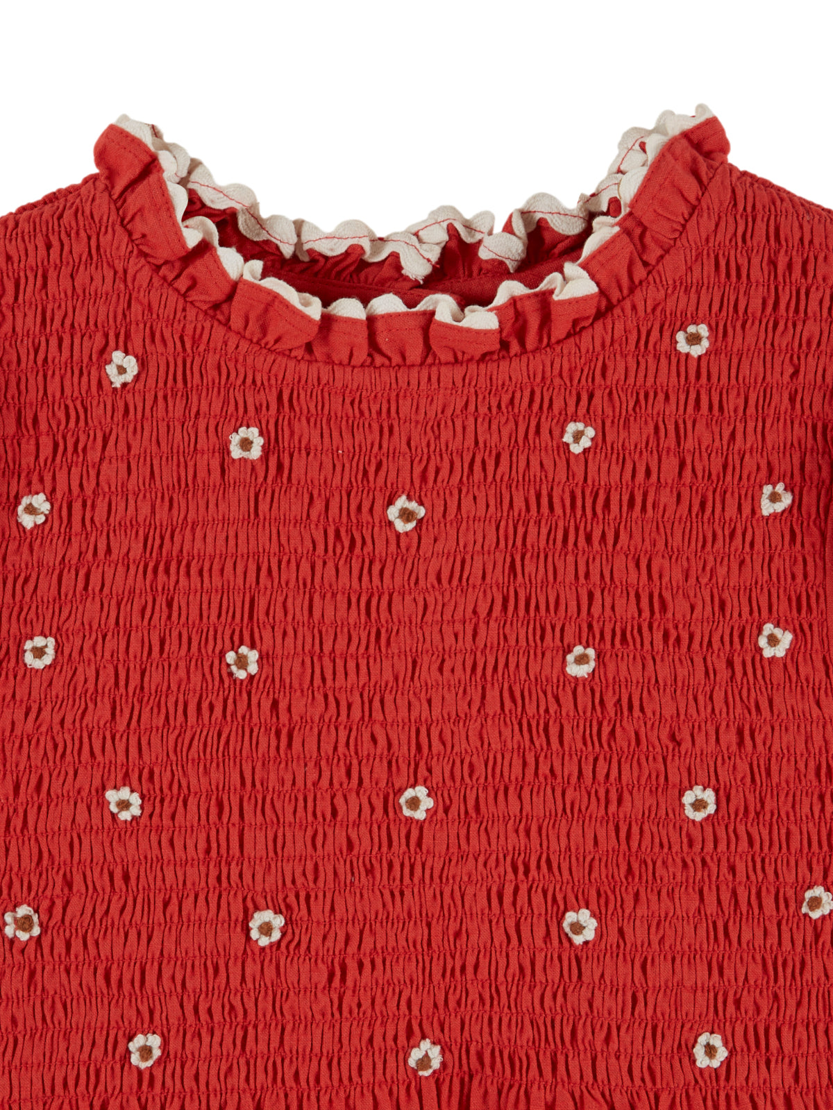 Embroidered Smocked Dress Dresses Emile et Ida