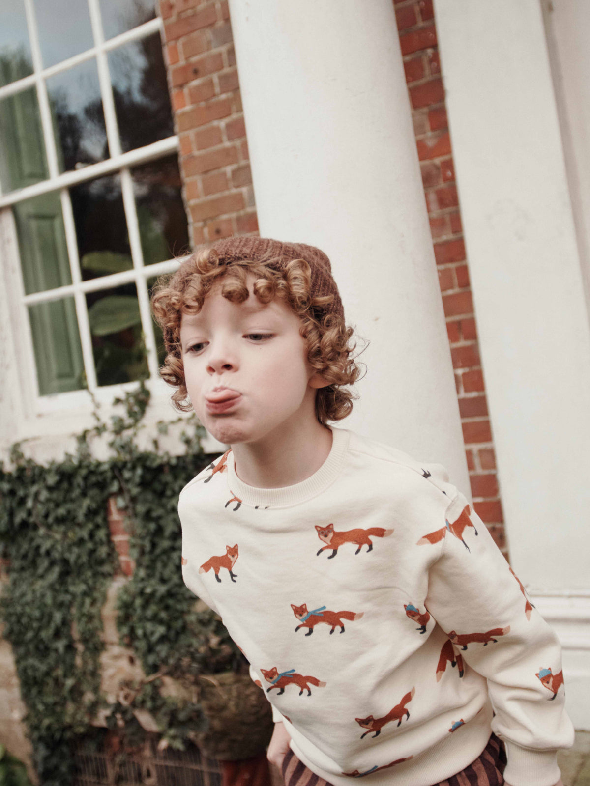 Fox All Over Sweatshirt Sweatshirts Emile et Ida