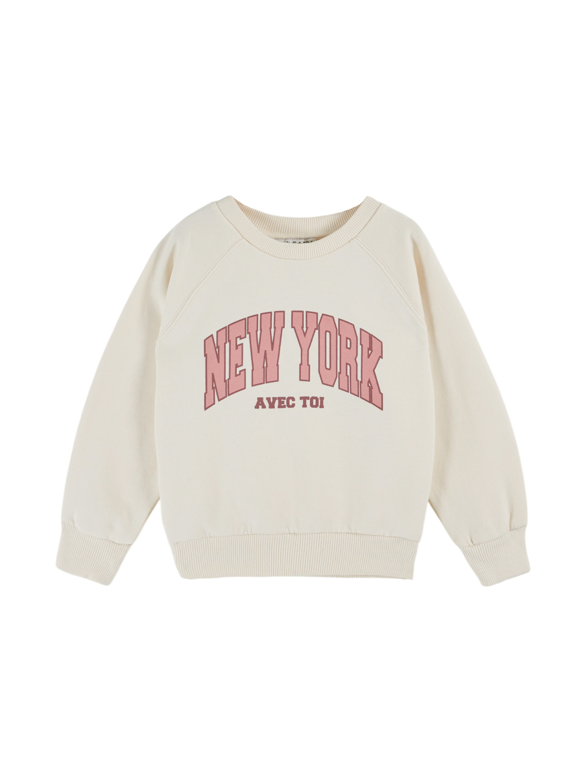 New York Sweatshirt - Cream Sweatshirts Emile et Ida Cream 2Y