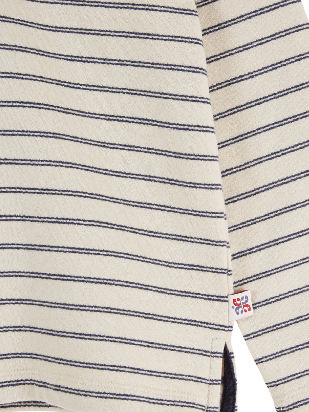 Pinstripe Polo Sweatshirt Sweatshirts Emile et Ida