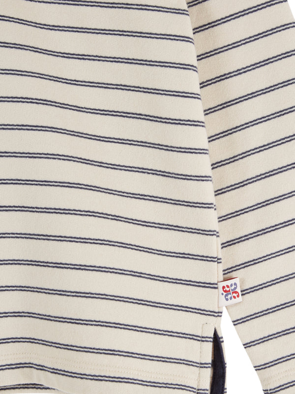 Pinstripe Polo Sweatshirt Sweatshirts Emile et Ida