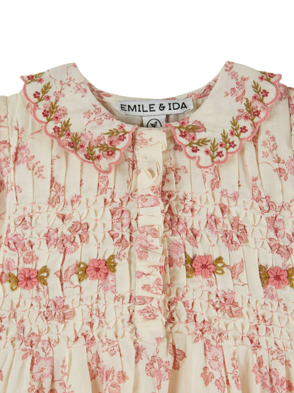 Rosalie Embroidered Romper Rompers Emile et Ida