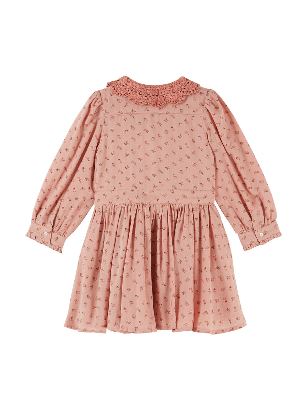 Rosebud Crochet Collar Dress