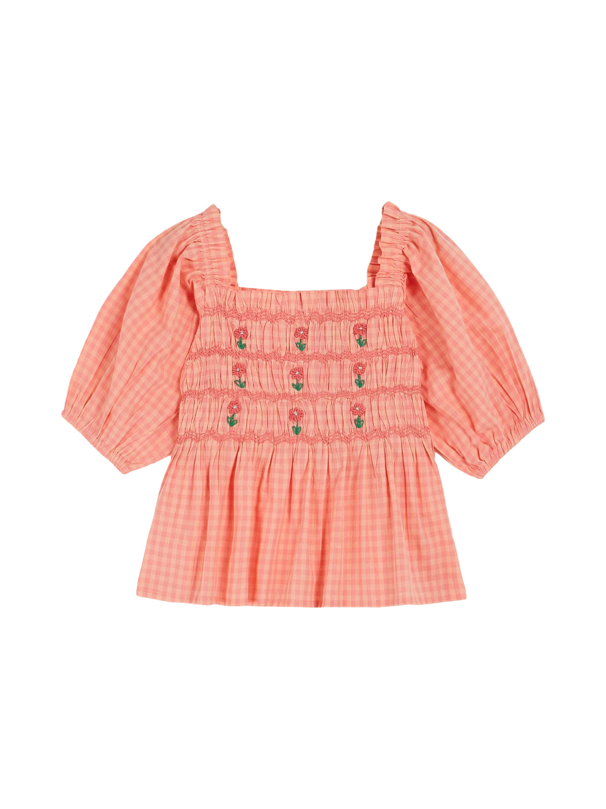 Smocked Gingham Shorts Set Sets Emile et Ida