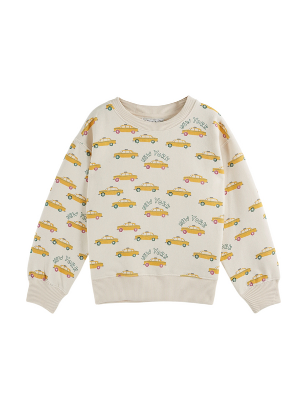 Taxi Sweatshirt Sweatshirts Emile et Ida Ivory 2Y
