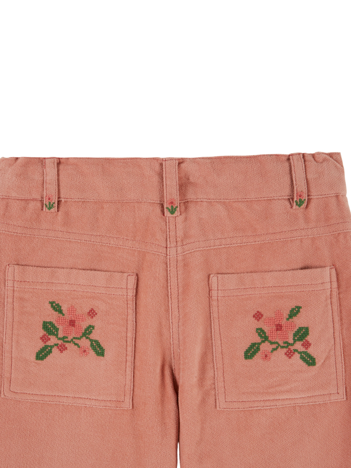 Velvet Embroidered Pocket Pants Pants Emile et Ida