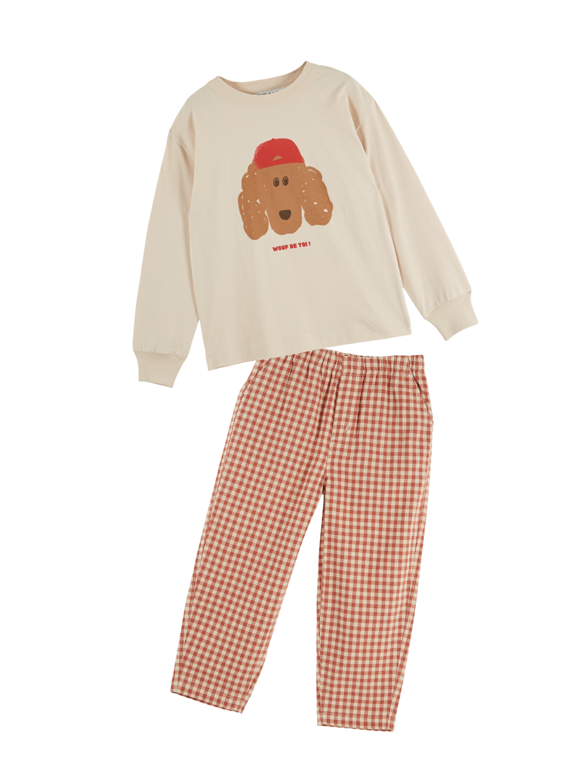 Wouf De Toi Gingham Set Sets Emile et Ida Chestnut 3Y