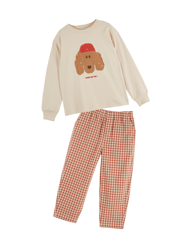 Wouf De Toi Gingham Set Sets Emile et Ida Chestnut 3Y