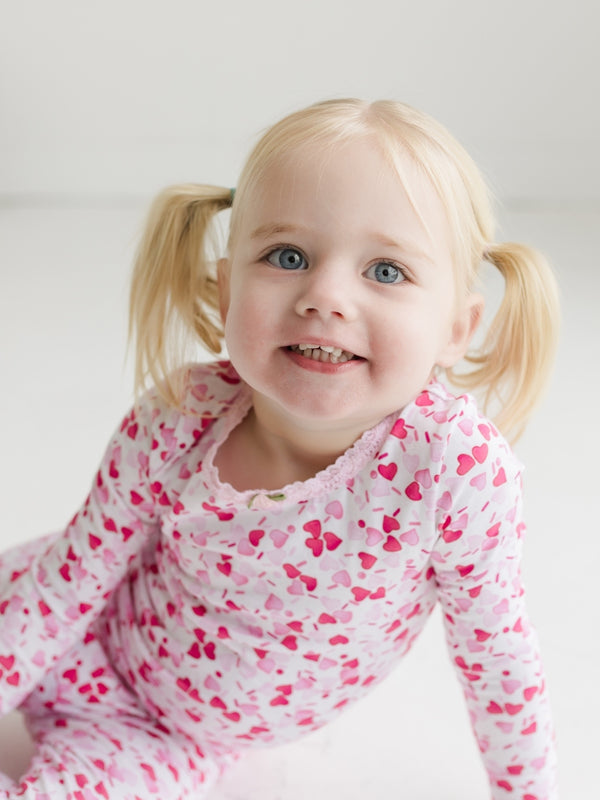 Heart Sprinkles Two Piece Pajamas Pajamas Esme
