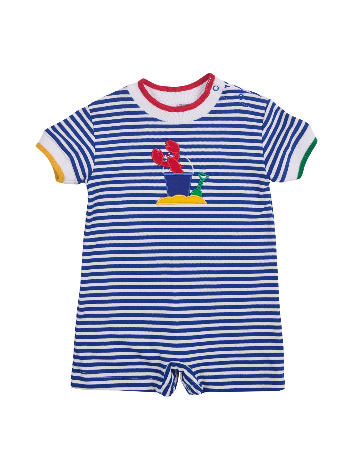 Lobster Knit Romper Rompers Florence Eiseman Blue Stripe 6M