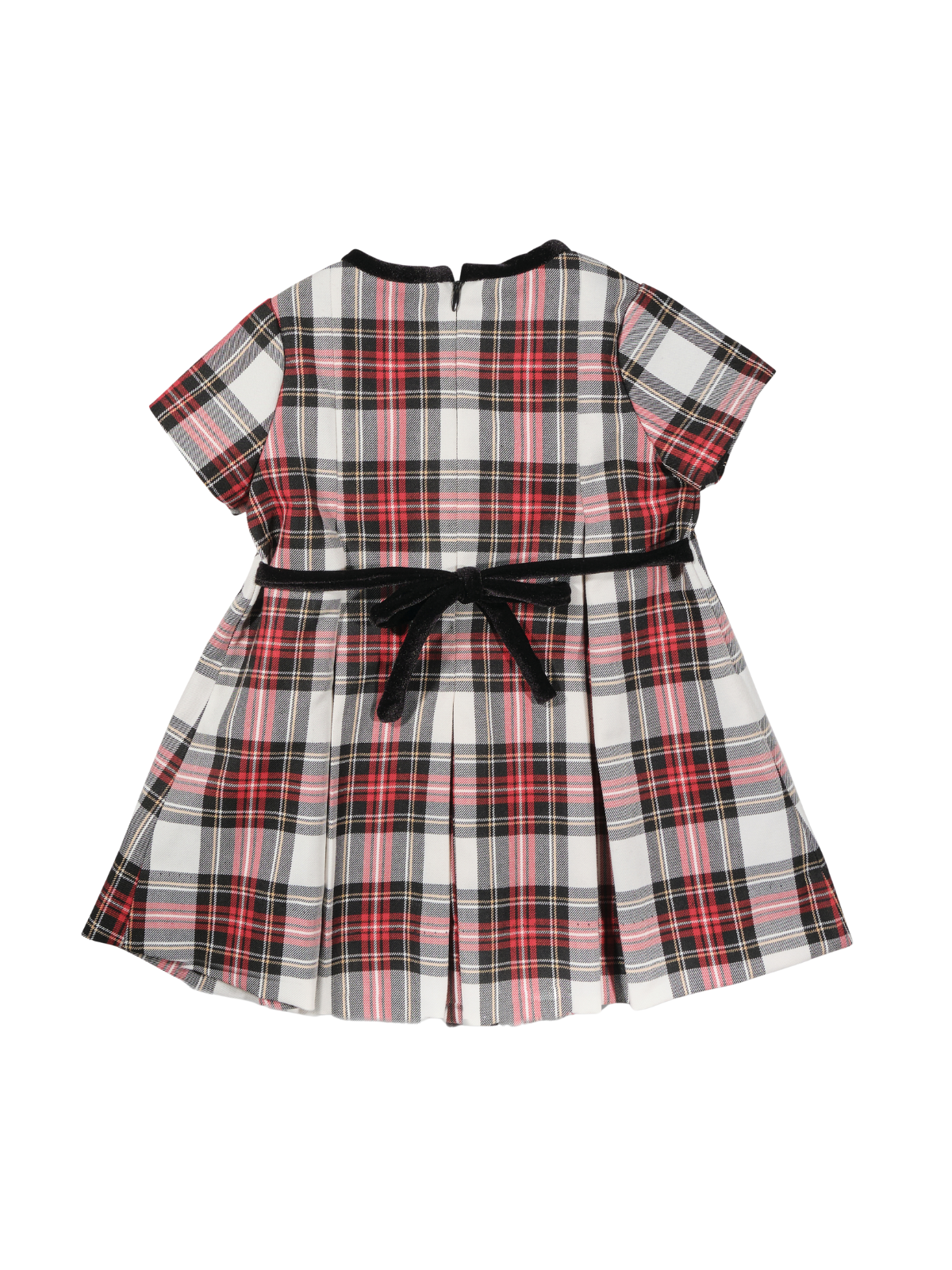Plaid Dress with Velvet Bows Dresses Florence Eiseman