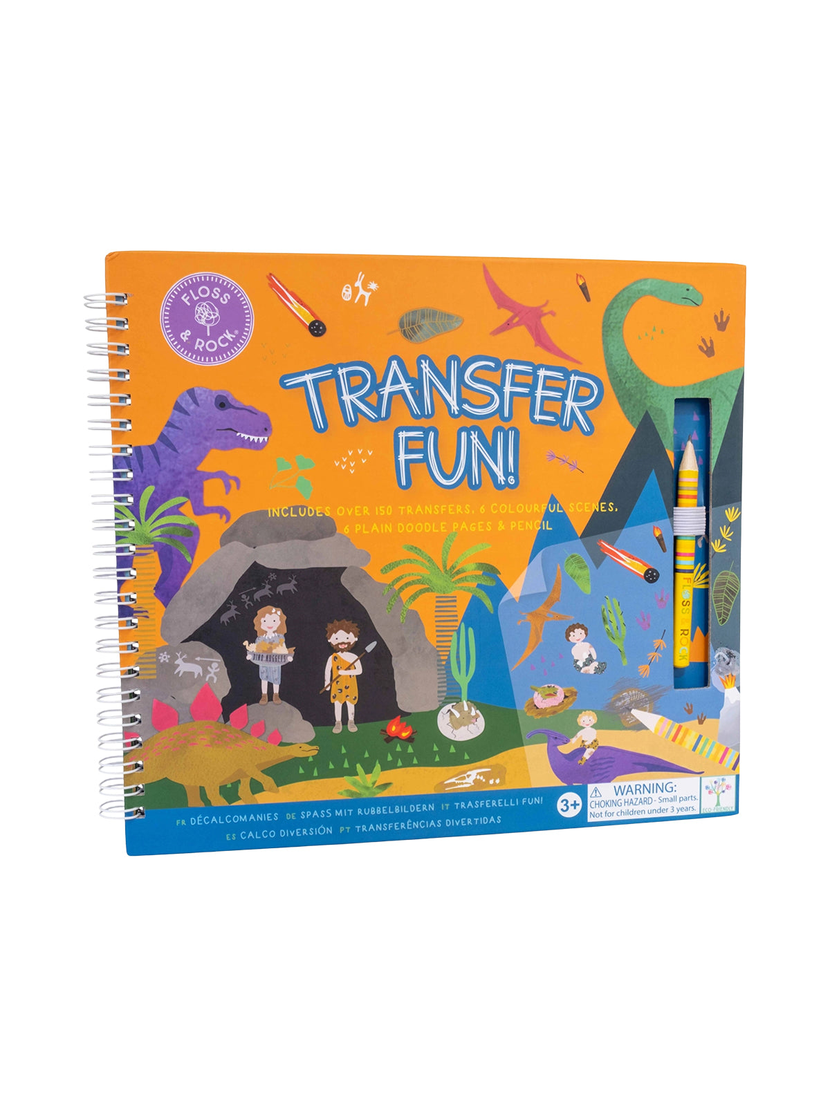 Dino Transfer Fun Arts & Crafts Floss and Rock   